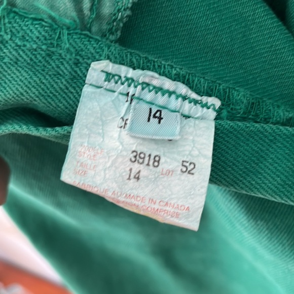 Super funky vintage green high-wasted jeans, size 12/14 - Picture 5 of 5
